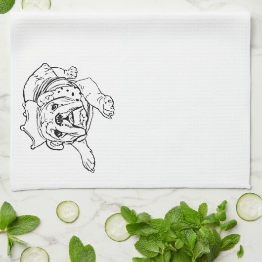Englisches Bulldoggentuch Handtuch (Gefaltet)