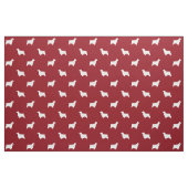 Englisches Cockerspaniel-Silhouette-Muster-Rot Stoff (Fat Quarter (45,7 x 55,9 cm))