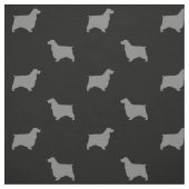 Englisches Cockerspaniel-Silhouette-Muster Stoff (Muster)