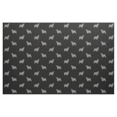 Englisches Cockerspaniel-Silhouette-Muster Stoff (Fat Quarter (45,7 x 55,9 cm))