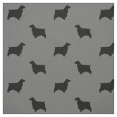 Englisches Cockerspaniel-Silhouette-Muster Stoff (Muster)