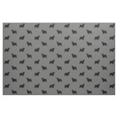 Englisches Cockerspaniel-Silhouette-Muster Stoff (Fat Quarter (45,7 x 55,9 cm))