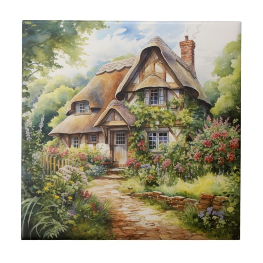 Englisches Cottage Fliese (Vorderseite)