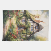 Englisches Cottage Geschirrtuch (Horizontal)