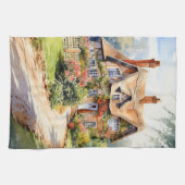 Englisches Cottage Geschirrtuch (Horizontal)