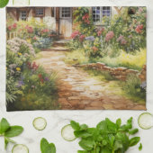 Englisches Cottage Geschirrtuch (Gefaltet)