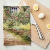 Englisches Cottage Geschirrtuch (Viertel Falte)