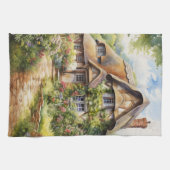 Englisches Cottage Geschirrtuch (Horizontal)