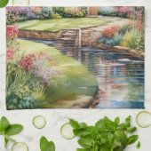 Englisches Cottage Geschirrtuch (Gefaltet)