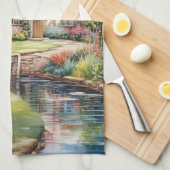 Englisches Cottage Geschirrtuch (Viertel Falte)