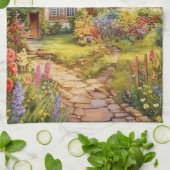 Englisches Cottage Geschirrtuch (Gefaltet)