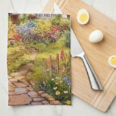 Englisches Cottage Geschirrtuch (Viertel Falte)