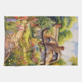 Englisches Cottage Geschirrtuch (Horizontal)