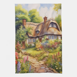 Englisches Cottage Geschirrtuch