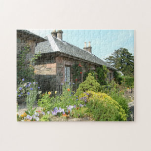 Englisches Cottage II mit Blumengarten Fotografie Puzzle