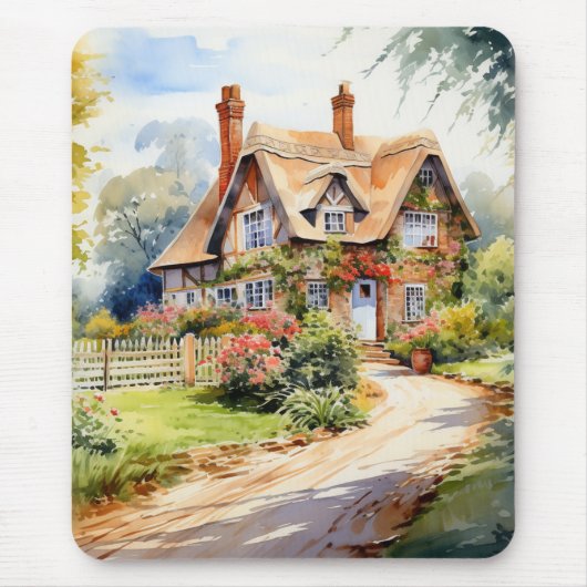 Englisches Cottage Mousepad (Vorne)