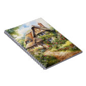 Englisches Cottage Notizblock (Rechte Seite)