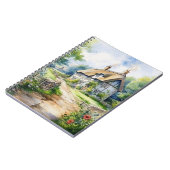 Englisches Cottage Notizblock (Linke Seite)