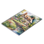 Englisches Cottage Notizblock (Linke Seite)