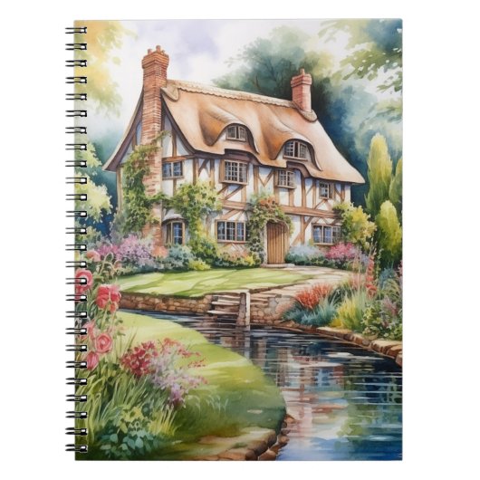 Englisches Cottage Notizblock (Vorderseite)