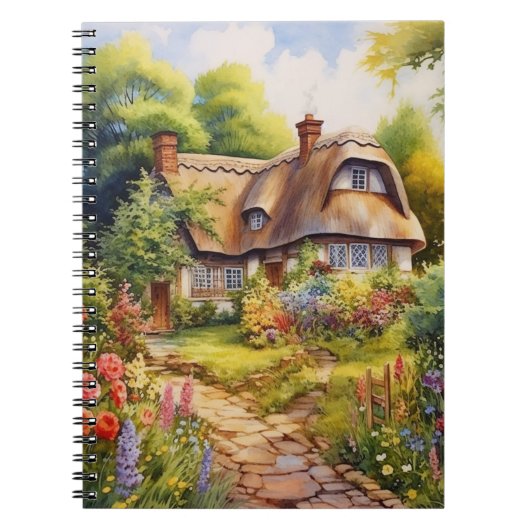 Englisches Cottage Notizblock (Vorderseite)