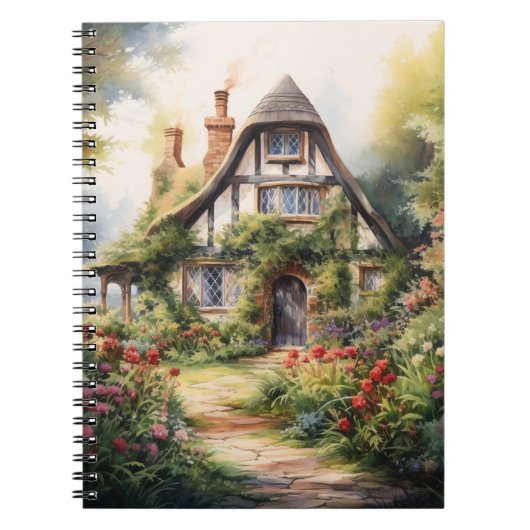 Englisches Cottage Notizblock (Vorderseite)