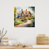 Englisches Cottage Poster (Küche)