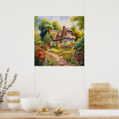 Englisches Cottage Poster (Küche)