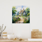 Englisches Cottage Poster (Küche)