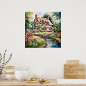 Englisches Cottage Poster (Küche)