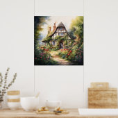 Englisches Cottage Poster (Küche)