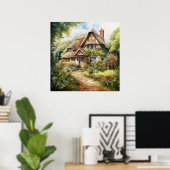 Englisches Cottage Poster (Heimbüro)