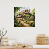 Englisches Cottage Poster (Küche)