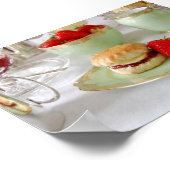 Englisches Cream Tee Poster (Ecke)