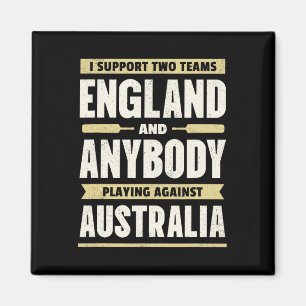 Englisches Cricket-Shirt Zwei Teams Nicht Australi Magnet