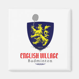 Englisches Dorf Badminton Team Mountain Brook Alab Magnet