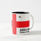 Englisches Flagge-Englisches Kricket Barmy Armee Zweifarbige Tasse (VorderseiteRechts)