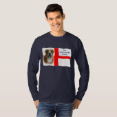 Englisches Flagge und Bulldogge Shirt (Vorne ganz)
