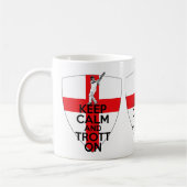 Englisches Flaggenkricket Kaffeetasse (Links)