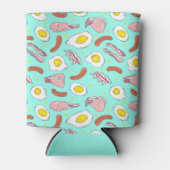 Englisches Frühstück (englisch) Bacon Eggs Sausen Dosenkühler (Vorderseite)