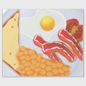 Englisches Frühstück Geschenkpapier (Flach)