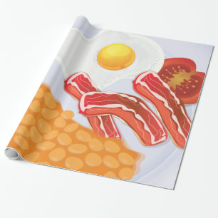 Englisches Frühstück Geschenkpapier