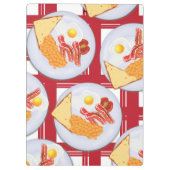 Englisches Frühstück Klemmbrett (Rückseite)