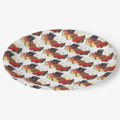 Englisches Frühstück UK British Dining Room Pub Pappteller (Schrägansicht)