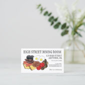 Englisches Frühstück UK British Dining Room Pub Visitenkarte (Stehend Vorderseite)