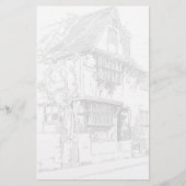 Englisches Haus Briefpapier (Vorderseite)