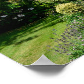 Englisches Haus mit Garten Poster (Ecke)