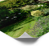Englisches Haus mit Garten Poster (Ecke)