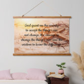 Englisches Heiligtum-Gebet mit Kreuz und Krone Wandteppich Mit Holzrahmen (Schlafzimmer)