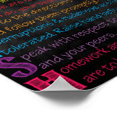 Englisches Klassenzimmer-Poster Poster (Ecke)